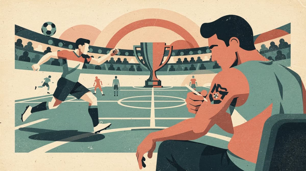 Aficionado iraquí celebra histórica clasificación mundialista tatuándose el Cerro de la Silla en Monterrey